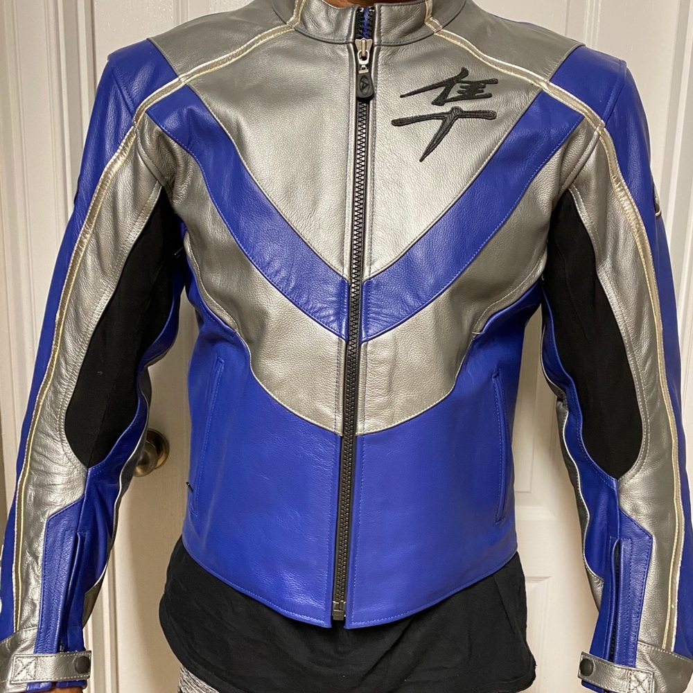 Genuine Leather Motorcycle Race Jacket